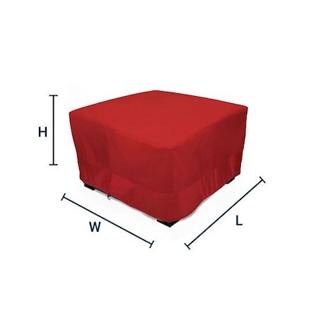 Eevelle Meridian Square Table Set Cover, Red, 98 in L x 98 in W x 25.5 in H MDTSQCL-RED